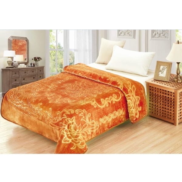 Patura Cocolino dubla si pufoasa perfecta pentru sezonul rece 200 x 230 cm , Coniac, PCDU-016 Patura Cocolino dubla si pufoasa perfecta pentru sezonul rece 200 x 230 cm , Coniac, PCDU-016