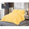 Lenjerie de pat Cocolino cu pilotă inclusă și cearșaf cu elastic, 6 piese, blană de iepure galben pastel, LCE-036