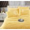 Lenjerie de pat Cocolino cu pilotă inclusă și cearșaf cu elastic, 6 piese, blană de iepure galben pastel, LCE-036