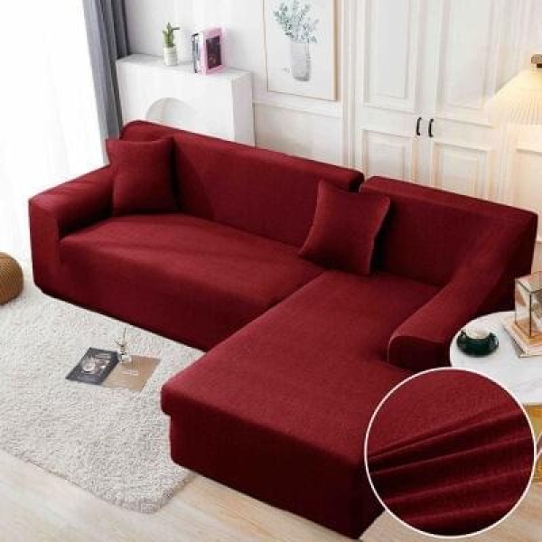 Husă elastică pentru colțar – protecție modernă și ajustare perfectă, Bordo, HCM-023