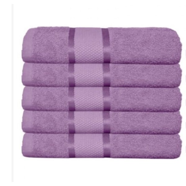 Set 5 Prosoape Baie, Bumbac 100%, 70×130 cm, 400g/m², Mov, PCG-038