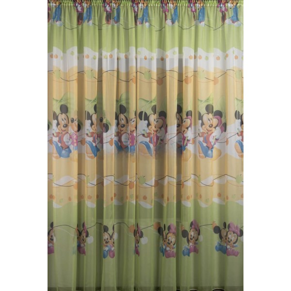 Draperie pentru  camera copilului, Mickey&Minnie, Multicolor, DPC-010