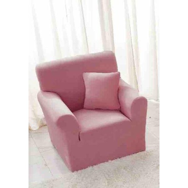 Husa elastica din CATIFEA pentru fotoliu, Roz, HCC-059