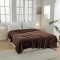 Patura Pufoasa COCOLINO 200 x 230 cm, imprimeu FLUTURI, Maro, OTM-043