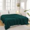 Patura Pufoasa COCOLINO 200 x 230 cm, imprimeu FLUTURI, Verde smarald, OTM-065