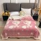 Pătură Cocolino cu blăniță 200x230 cm – moale, călduroasă și premium - Roz, model vulpita, PBC-081