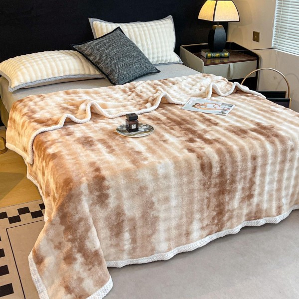 Patura Cocolino cu Margine, 200x230 cm, Bej degrade, PCJ-016