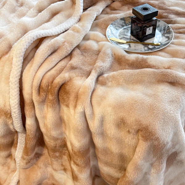 Patura Cocolino cu Margine, 200x230 cm, Bej degrade, PCJ-016