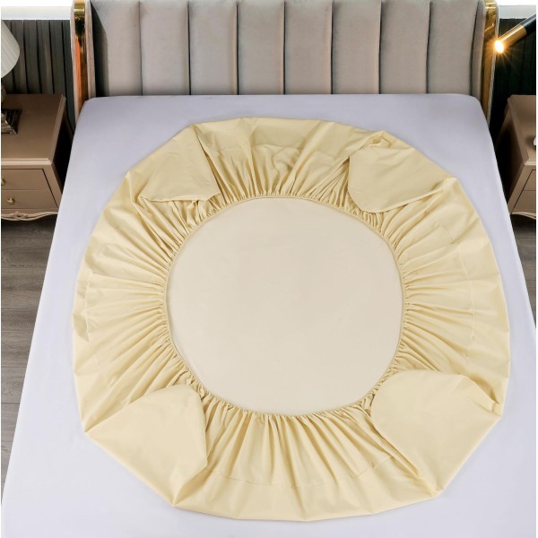 Husa pat impermeabila, 160x200cm, plus 2 fete de perna, Crem, HPI-015