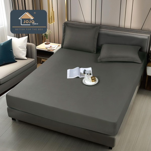 Husa pat impermeabila, 160x200cm, plus 2 fete de perna, Gri inchis, HPI-016