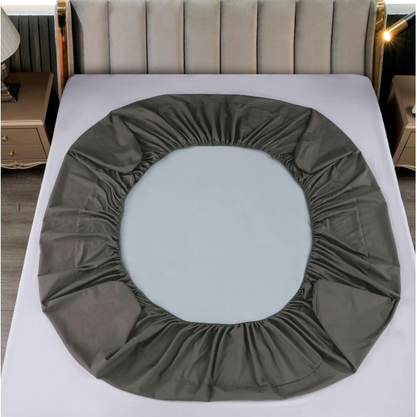 Husa pat impermeabila, 160x200cm, plus 2 fete de perna, Gri inchis, HPI-016