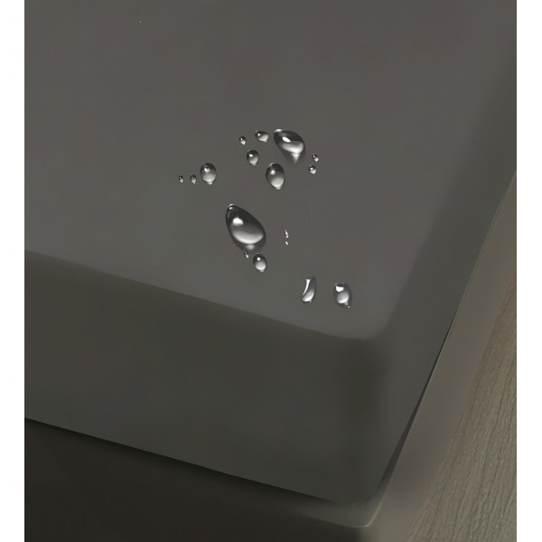 Husa pat impermeabila, 160x200cm, plus 2 fete de perna, Gri inchis, HPI-016