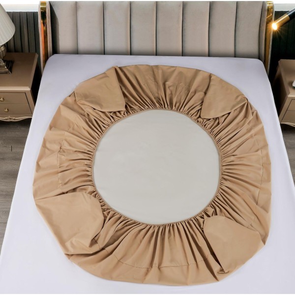 Husa pat impermeabila, 160x200cm, plus 2 fete de perna, Bej, HPI-018