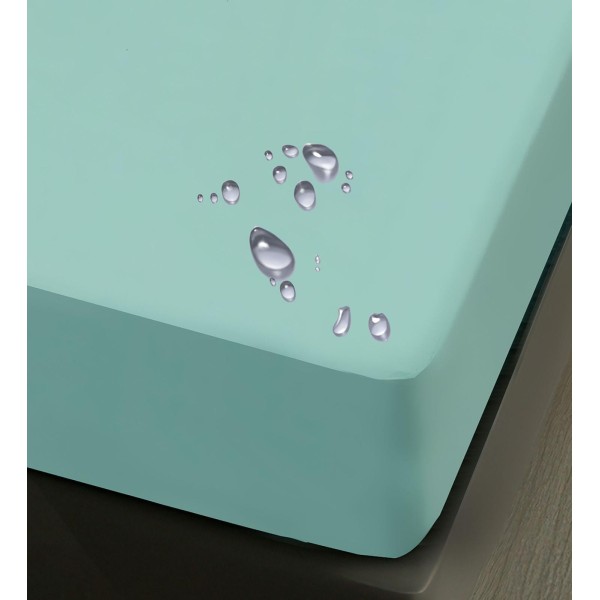 Husa pat impermeabila, 160x200cm, plus 2 fete de perna, Vernil, HPI-019