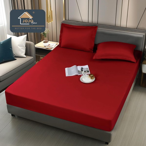 Husa pat impermeabila, 160x200cm, plus 2 fete de perna, Rosu, HPI-023