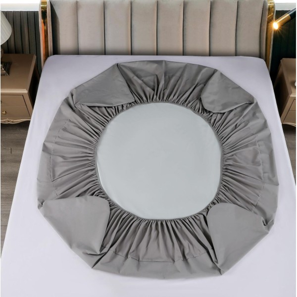 Husa pat impermeabila, 160x200cm, plus 2 fete de perna, Gri deschis, HPI-021