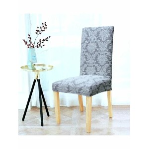 Set 6 Huse de Scaun, model Jacquard, Gri deschis, HSJ-024
