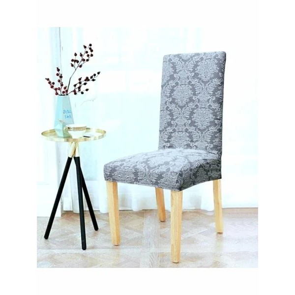 Set 6 Huse de Scaun, model Jacquard, Gri deschis, HSJ-024