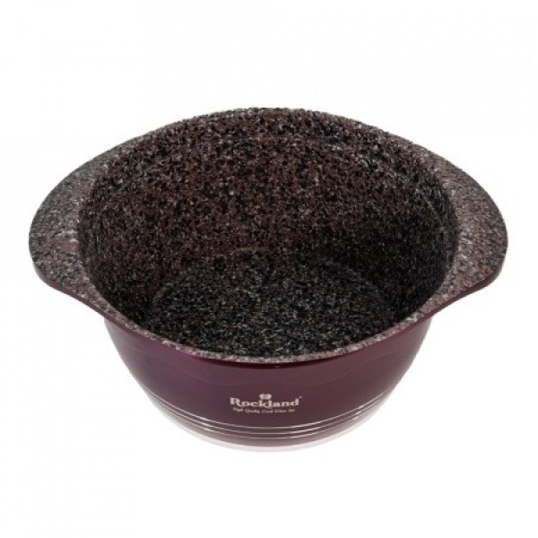 Oala din Granit cu capac 24 cm, Rockland, OGR-001