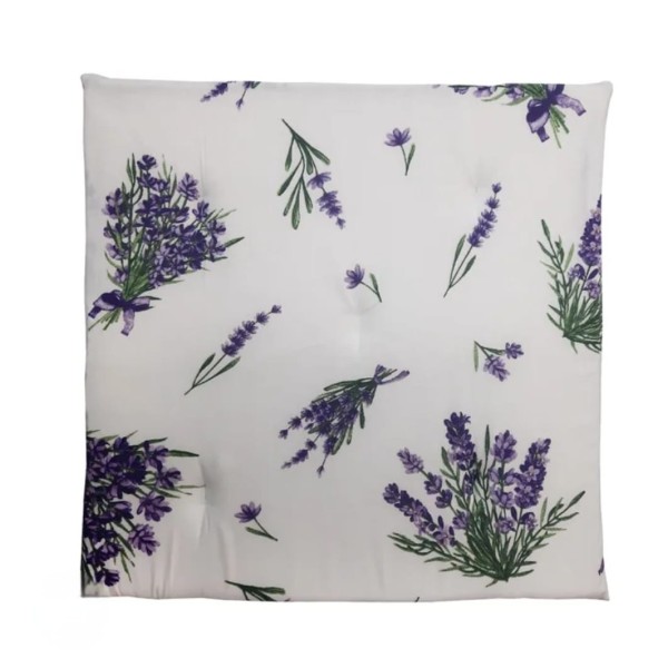Perna cu umplutura de puf siliconat, antialergica, 50 x 70 cm, Alb, lavanda, PDA-016