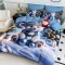 Set Lenjerie Pat Dublu Finet 6 Piese cu Cearșaf cu Elastic 5D Ursuleț Albastru – Modern și Plin de Culoare, LTC-018