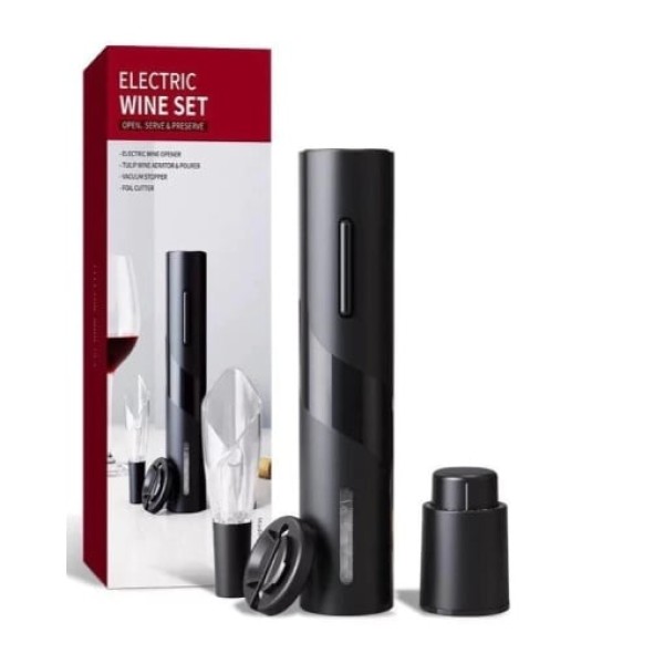 Set Tirbuson Electric, 4 in 1, Negru, OGR-012