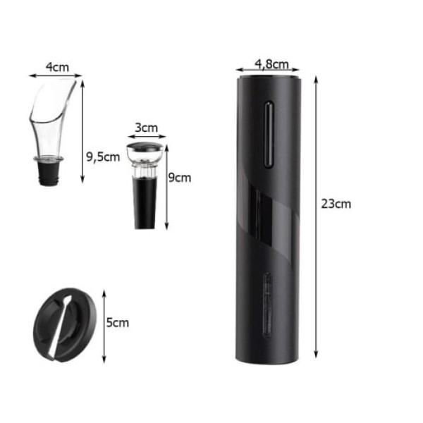 Set Tirbuson Electric, 4 in 1, Negru, OGR-012
