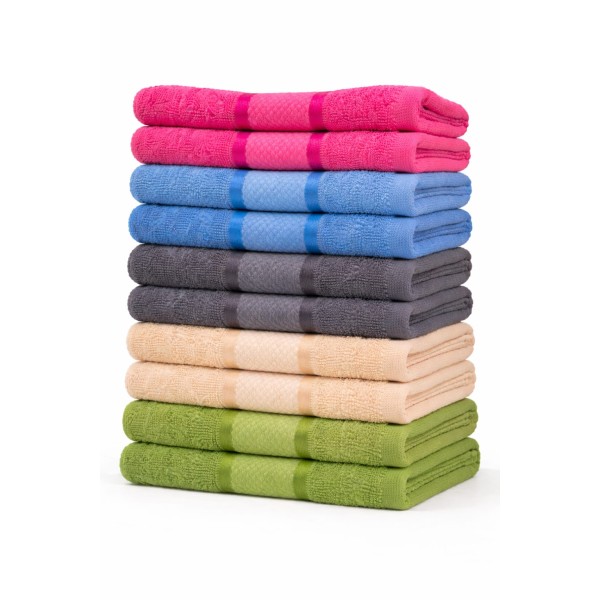 Set 10 Prosoape 50x90 cm, Bumbac 100% Pakistanez, Moi și Absorbante, PCG-087