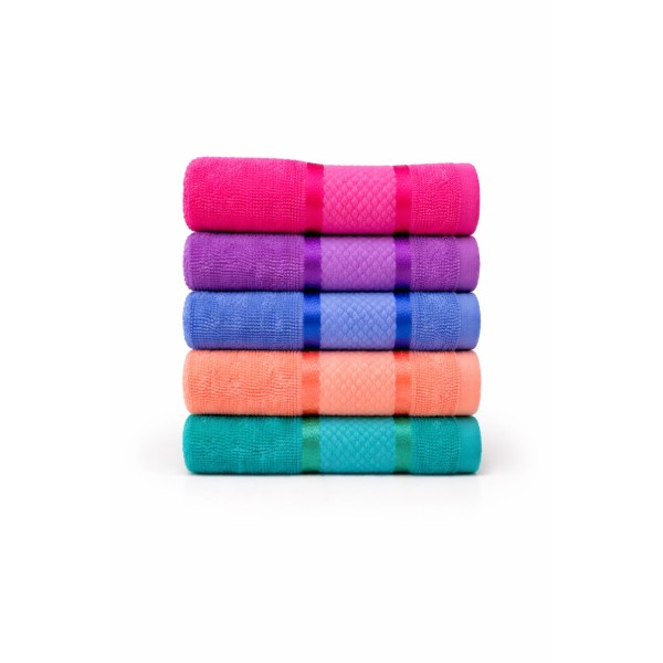 Set 5 Prosoape 50x90 cm, Bumbac 100% Pakistanez, Moi și Absorbante, PCG-089