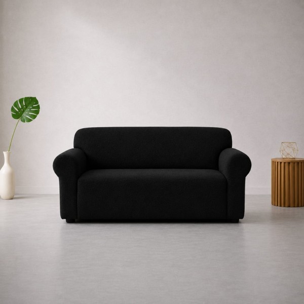 Huse Elastice Canapea 3 locuri din Lycra – Negru, HCL-010 Huse Elastice Canapea 3 locuri din Lycra – Negru, HCL-010
