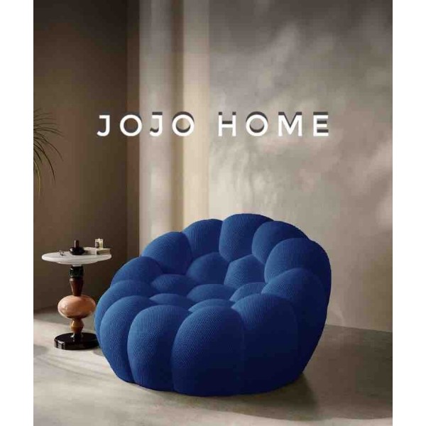 Fotoliu Premium Bubble HD Foam Ergonomic – Albastru Royal, 120x120x68 cm, FPE-005