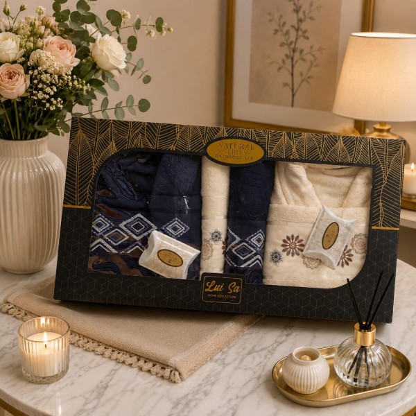 Set Cadou Baie 10 Piese pentru Cuplu – Halate de Baie și Prosoape Elegante, HBC-027 Set Cadou Baie 10 Piese pentru Cuplu – Halate de Baie și Prosoape Elegante, HBC-027