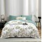 Lenjerie de Pat Dublu LUX 6 Piese din Finet cu Cearșaf cu Elastic – Model Floral Elegant, LPL-030 Lenjerie de Pat Dublu LUX 6 Piese din Finet cu Cearșaf cu Elastic – Model Floral Elegant, LPL-030