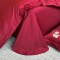 Lenjerie de Pat Premium Satin Deluxe cu Broderie Elegantă, Bumbac 100%, 4 Piese, Rosu Bordo, LBB-023 Lenjerie de Pat Premium Satin Deluxe cu Broderie Elegantă, Bumbac 100%, 4 Piese, Rosu Bordo, LBB-023