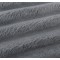 Lenjerie de Pat Premium JOJO Home, 4 Piese, Blăniță Artificială Tip Iepure, Cearșaf cu Elastic – Gri Inchis, LJH-005