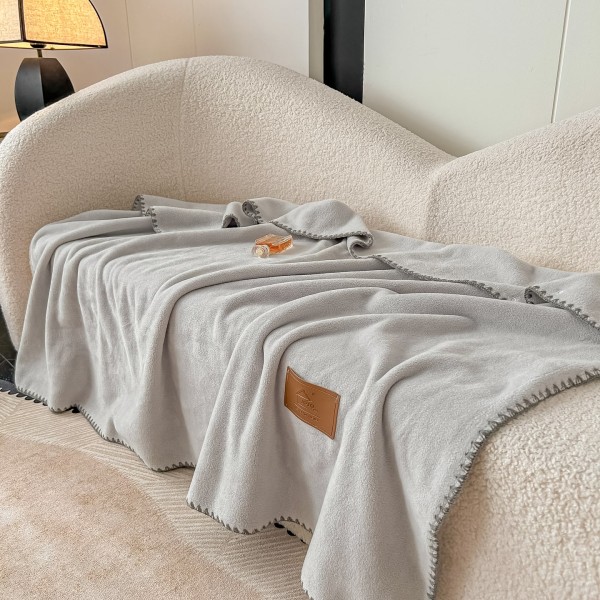 Șal Multifuncțional Jojo Home din Cașmir Artificial 100x140 cm cu Capse – Șal și Pătură 2 în 1, Gri, PJC-006