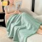 Șal Multifuncțional Jojo Home din Cașmir Artificial 100x140 cm cu Capse – Șal și Pătură 2 în 1, Verde, PJC-008