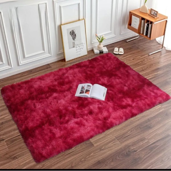 Covor Pufos 150x200 cm – Bordo, Moale și Modern pentru Living și Dormitor, CF-004