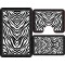 Set 3 Covorase Baie Antiderapante, Alb-Negru, zebra, CAM-078