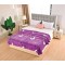 Pătură Cocolino cu blăniță 200x230 cm – moale, călduroasă și premium - Mov, model stele, PBC-060