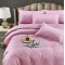Lenjerie pat dublu, Damasc, 6 piese, Jojo, Lila, LDS-039