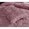 Lenjerie de pat cu elastic si pilota inclusa, bumbac tip jacquard, pat dublu, 7 piese, Roz inchis, PJD-04