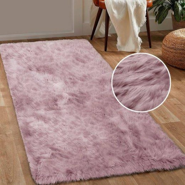 Covor Pufos 150x200 cm – Mov, Moale și Modern pentru Living și Dormitor, CF-007