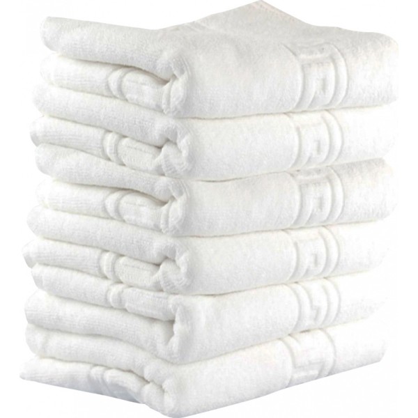 Set 6 Prosoape-Bumbac 100%, 70×130, Alb, PCG-063