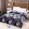 Pătură Cocolino cu blăniță 200x230 cm – moale, călduroasă și premium - Gri, model pene, PBC-001