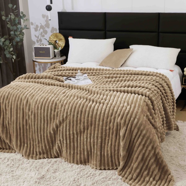 Patura Pufoasa COCOLINO GROFATA 200 x 230 cm, Maro, PGC-012