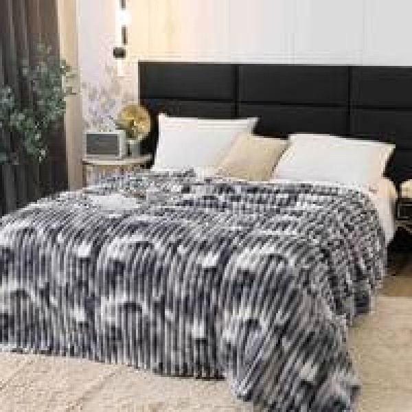 Patura Pufoasa COCOLINO GROFATA 200 x 230 cm, Gri-degrade, PGC-021