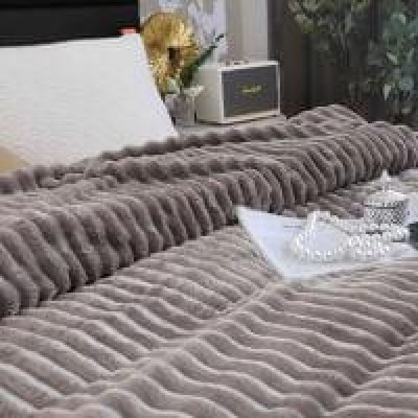 Patura Pufoasa COCOLINO GROFATA 200 x 230 cm, Gri-deschis, PGC-019