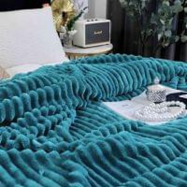 Patura Pufoasa COCOLINO GROFATA 200 x 230 cm, Turquoise, PGC-015