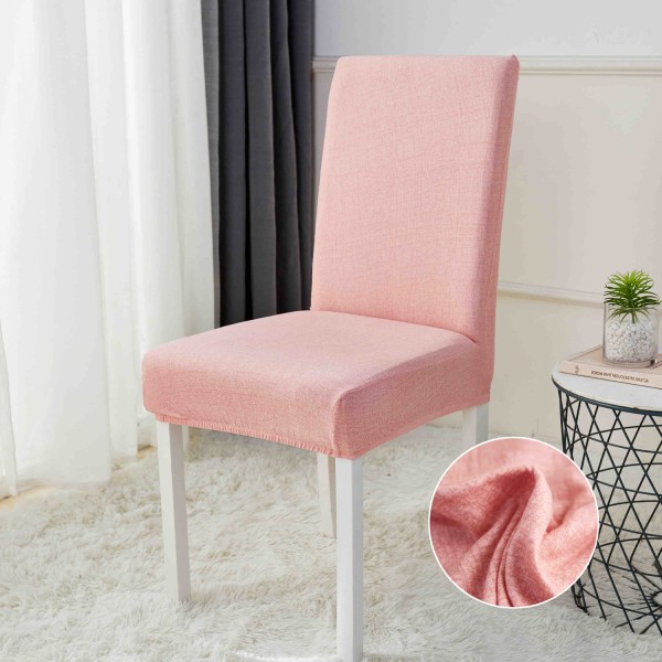 Set 6 huse universale pentru scaun, Roz, HSJ-007